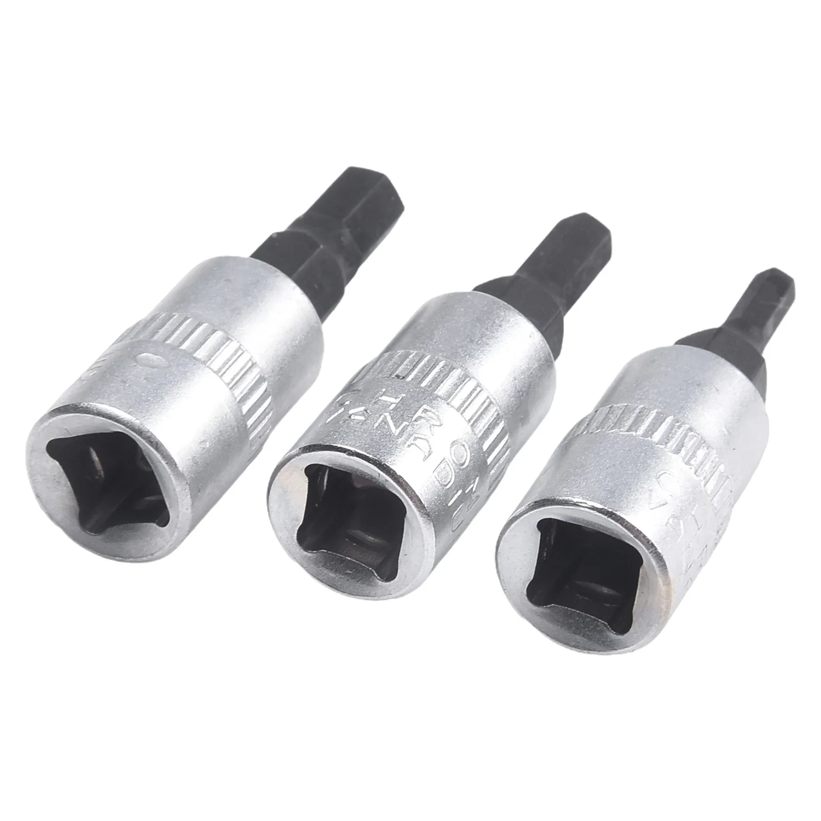 

1/4 Inch Drive Hex Bit Socket 38mm 3pcs 6.35mm / 1/4\\\\\\\" Chrome Vanadium Steel H3 H4 H5 Or H6 Silver For Factory