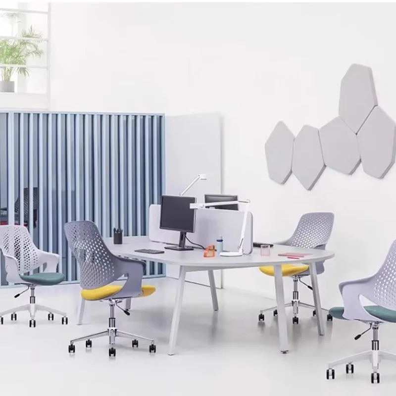 Nordic Minimalist Office Chair Modern Creative Meeting Staff Computer Chair Comfortable for Long Sitting Office Furniture FYOC