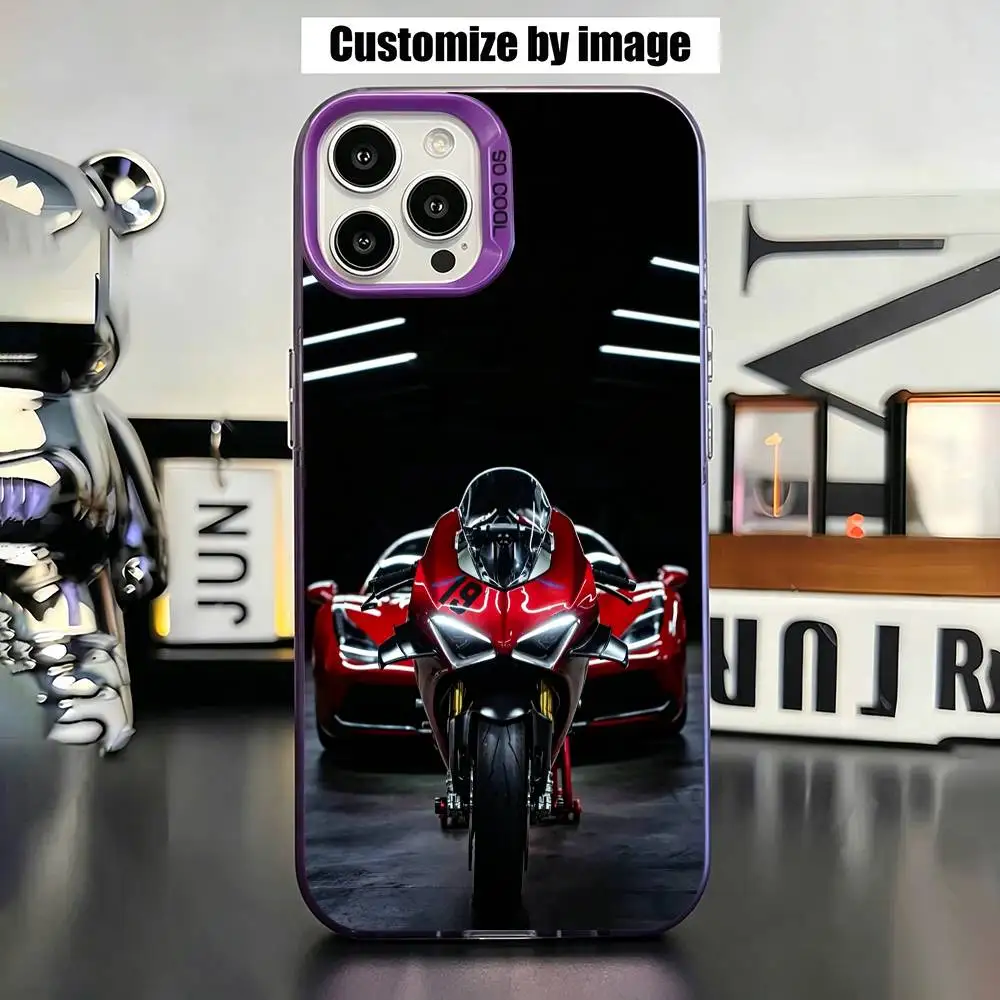 

Cool Motorcycle For DKT V4R Phone Case For IPhone 17,16,15,14,13,12,11 Plus,Pro Max,XS,Colored Silver Plated Inside Cover