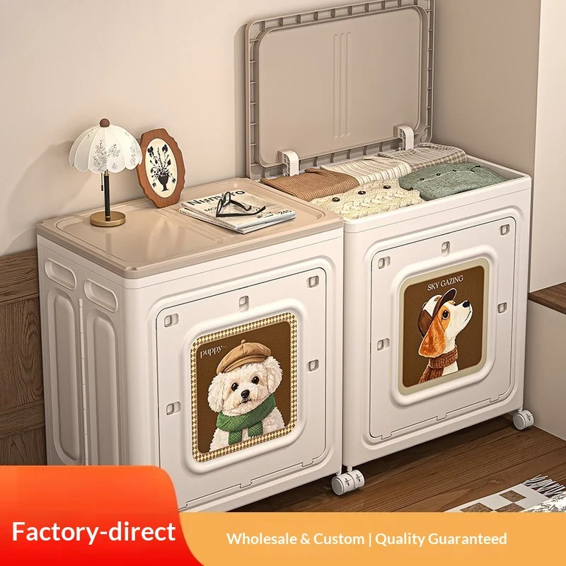 

Large Capacity Foldable Clothing Storage 5 Drawer Dresser Wardrobe Organizer Seasonal Quilt Box Vintage Flip Top Bedroom