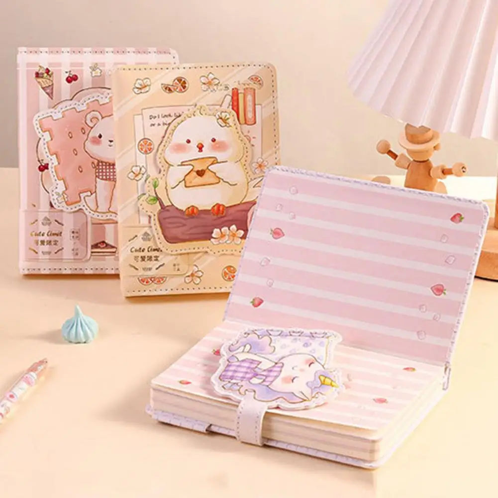 Useful Diary Book Fine Workmanship 112 Sheets Cartoon Pattern Schedule Book Ribbon Bookmark Student Scrapbook Home Supplies