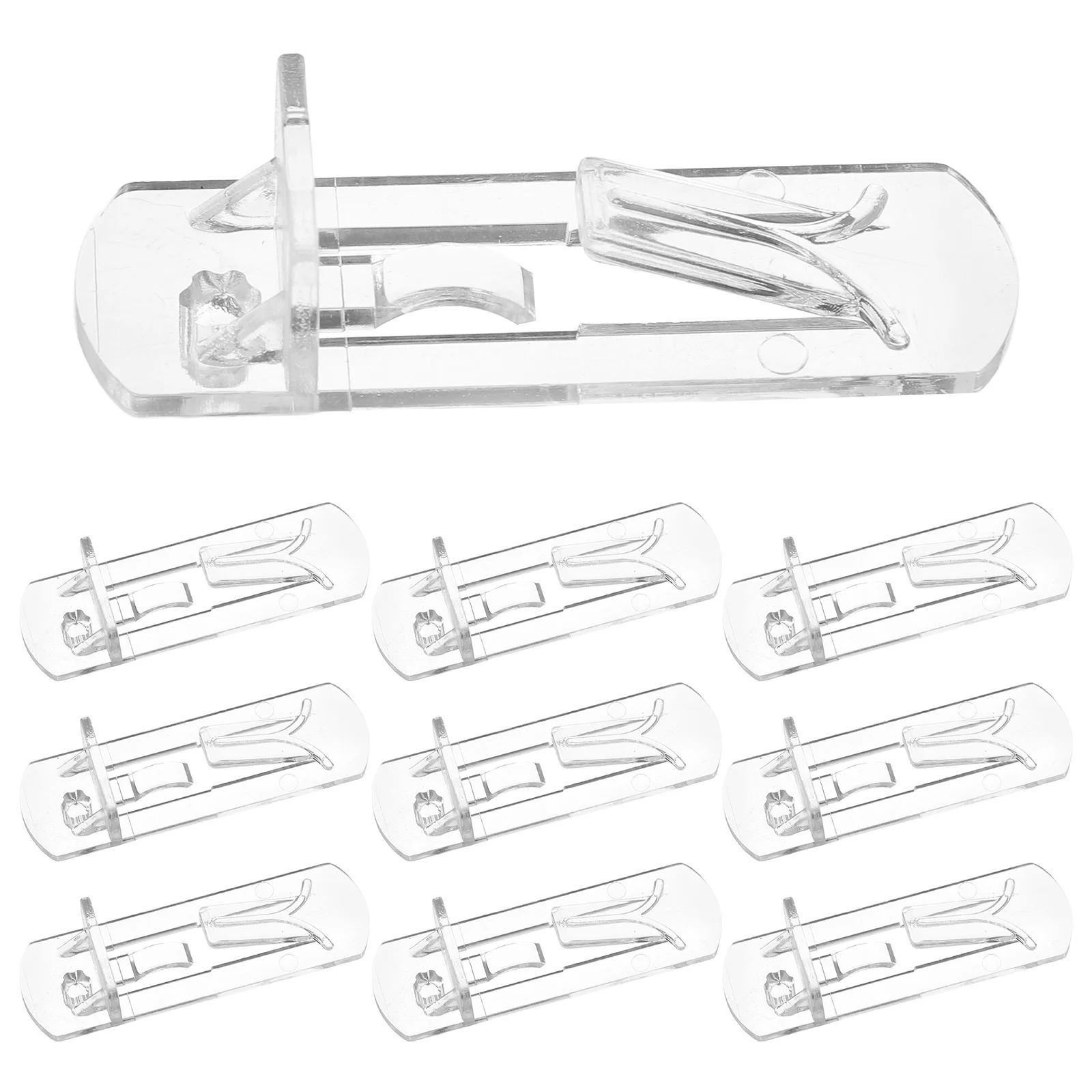 

10Pcs Plastic Shelf Pins Clear Transparent Supports for Cabinet Shelves Kitchen Bookcase Easy Clean Adjustable Shelf Brackets