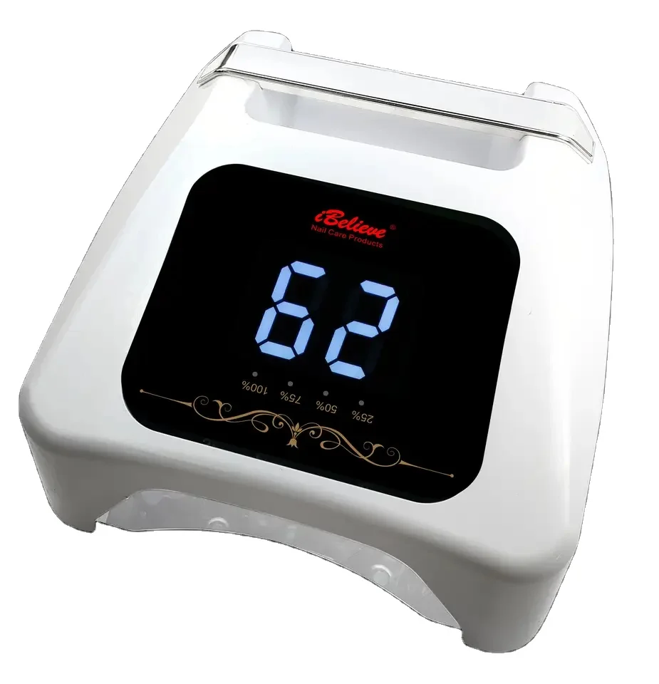 LED Nail Lamp Portable 36PCS Powerful Bulbs 72W Cordless  Nail Dryer Rechargeable Battery Power