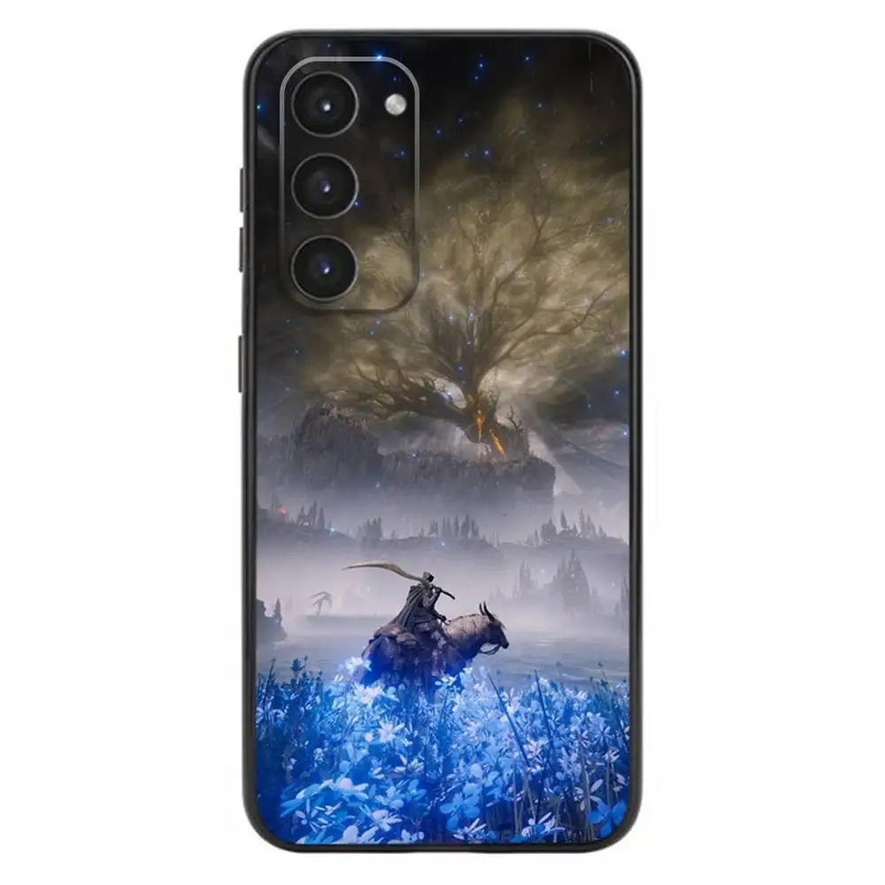 Funda de teléfono Hot Games E-Eldens R-Rings para Samsung Galaxy A20,21s,22,31,32,52,53,72,73,80,91 funda negra de silicona líquida suave