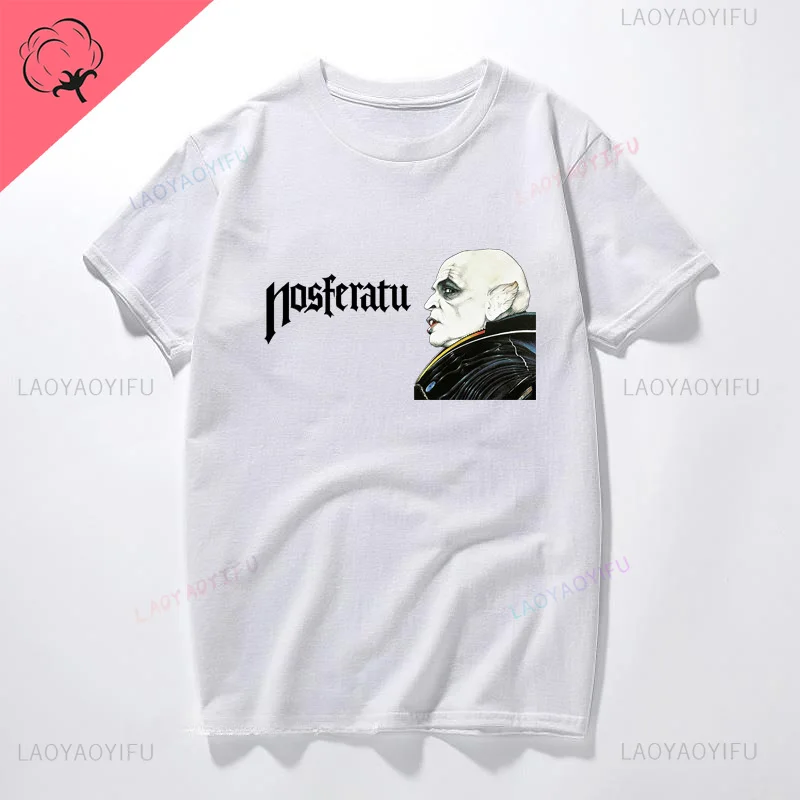 Nosferatu 1922 horror movie Vampire Man Dracula Halloween cool street wear trend fashion summer men women universal T-shirt