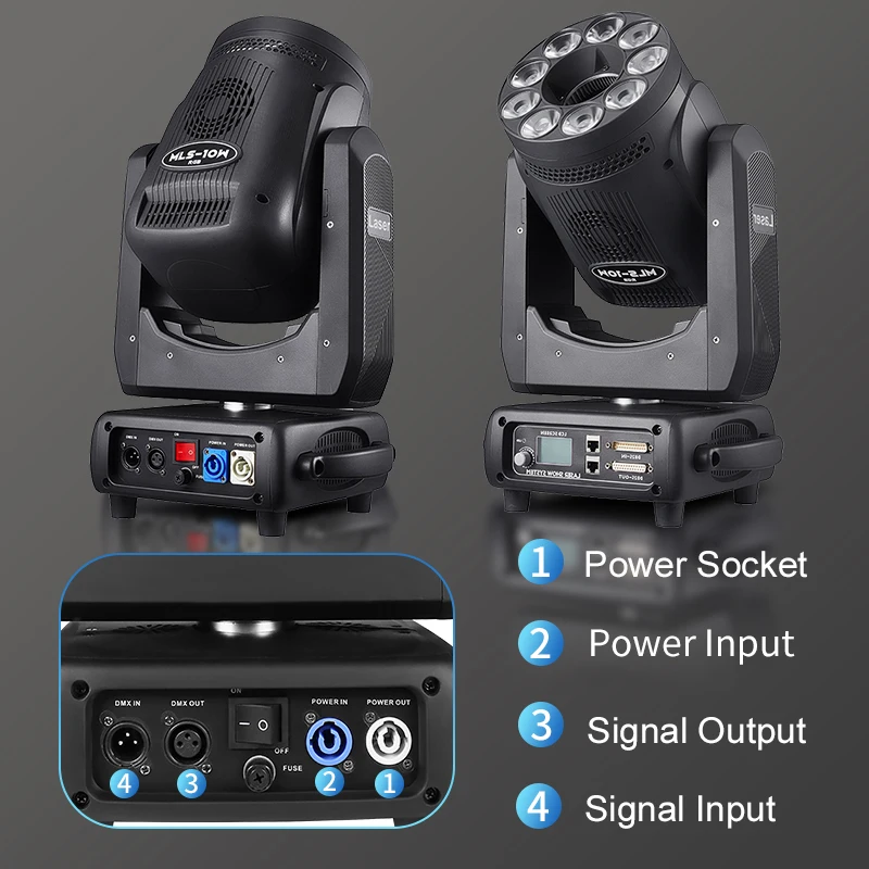 aicpose 10W RGB Full Color Animation Moving Head Laser Light With 9x20W RGBW 4in1 LED Wash For DJ Disco Stage Bar