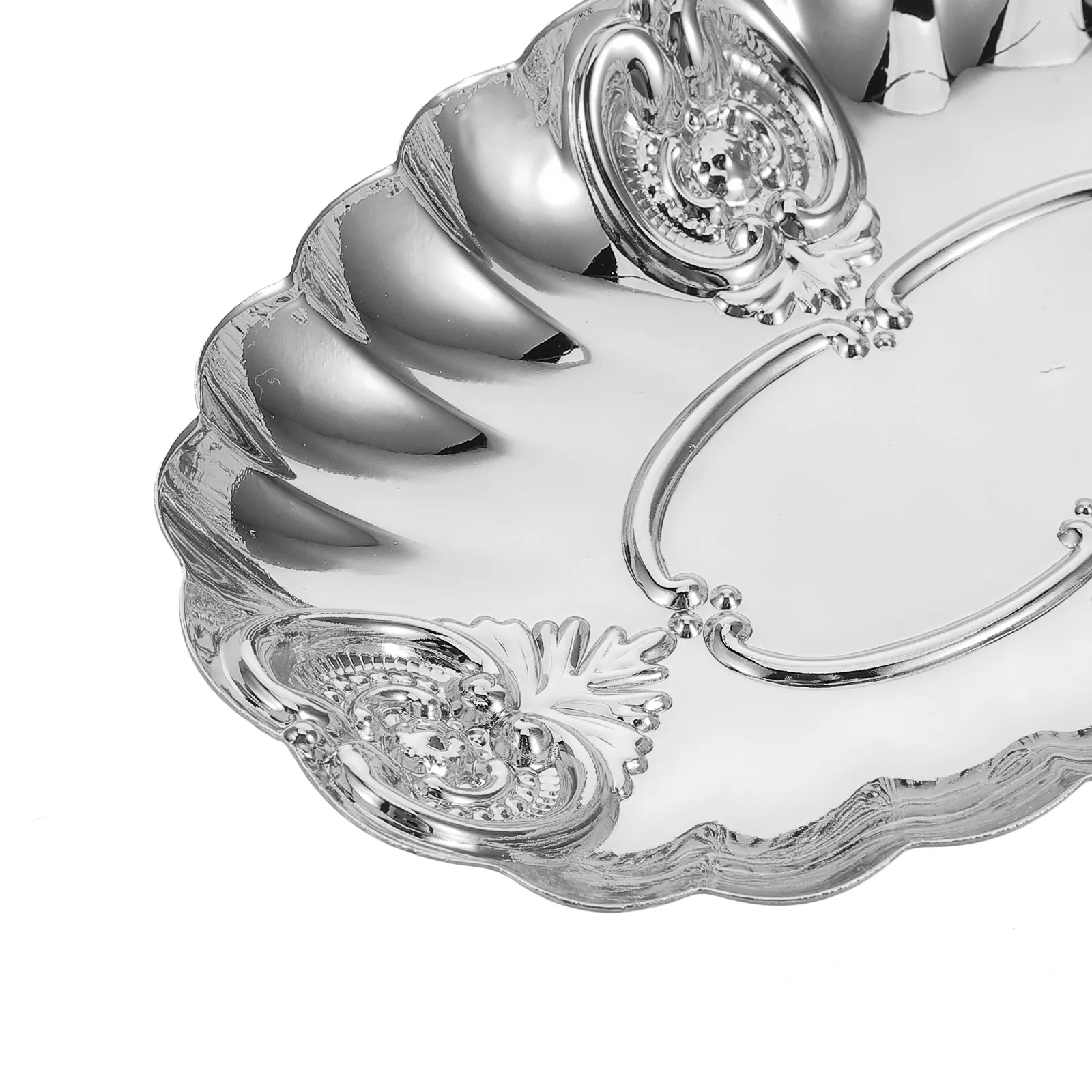 Classic European Jewelry Tray Iron Frame Elegant Decorative Dish for Jewelry Storage Candles Display Trinkets Vanity Dresser view 2