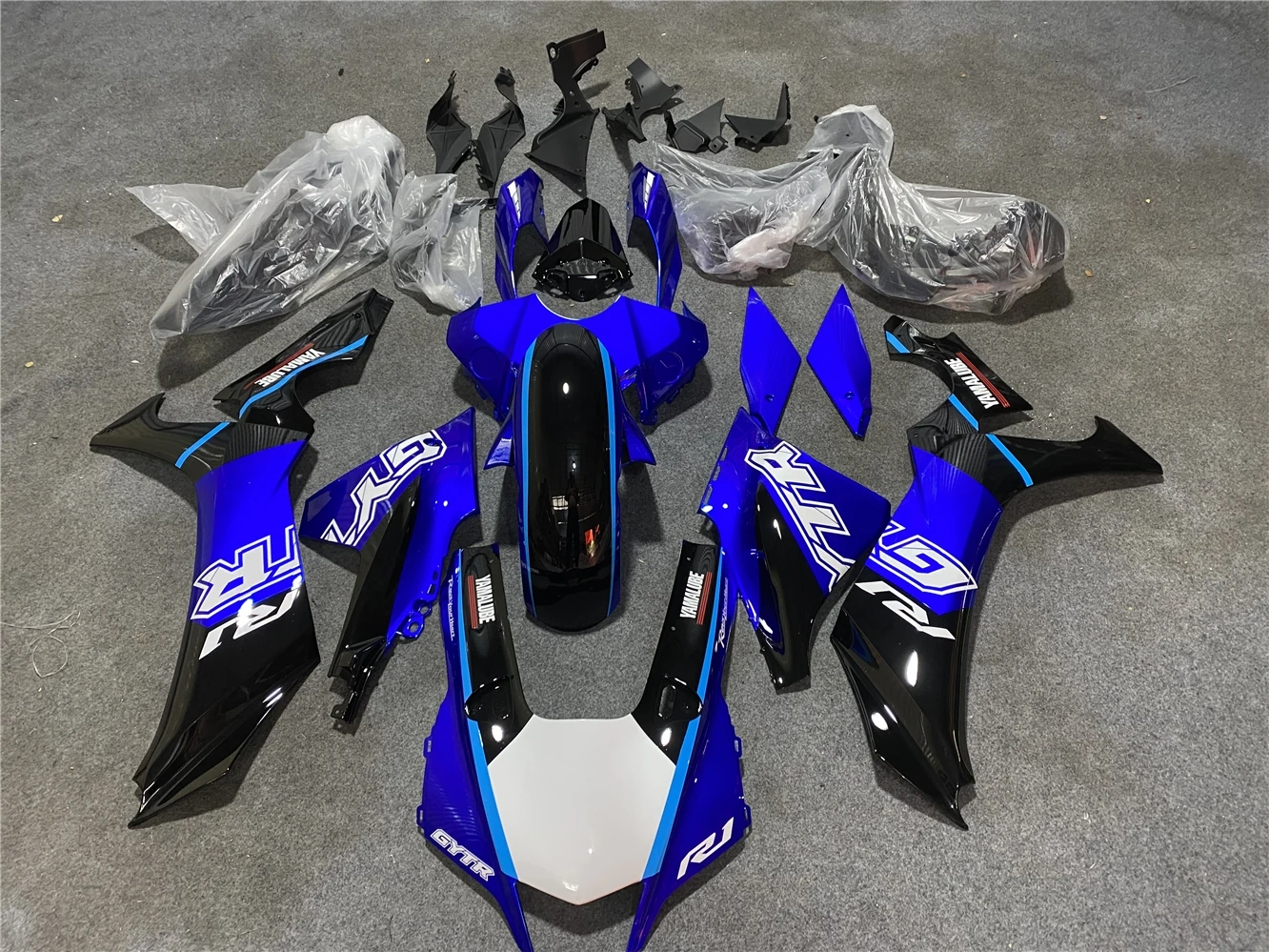 Injection Fairing Applicable to YAMAHA YZF-R1 YZF-1000 YZF R1 2020 2021 2022 2023 ABS injection molding Metallic blue