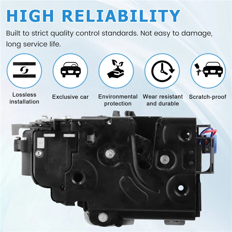 

ABTC-Car Door Lock Block Left Rear 3D4839015K For Phaeton Touareg Touran