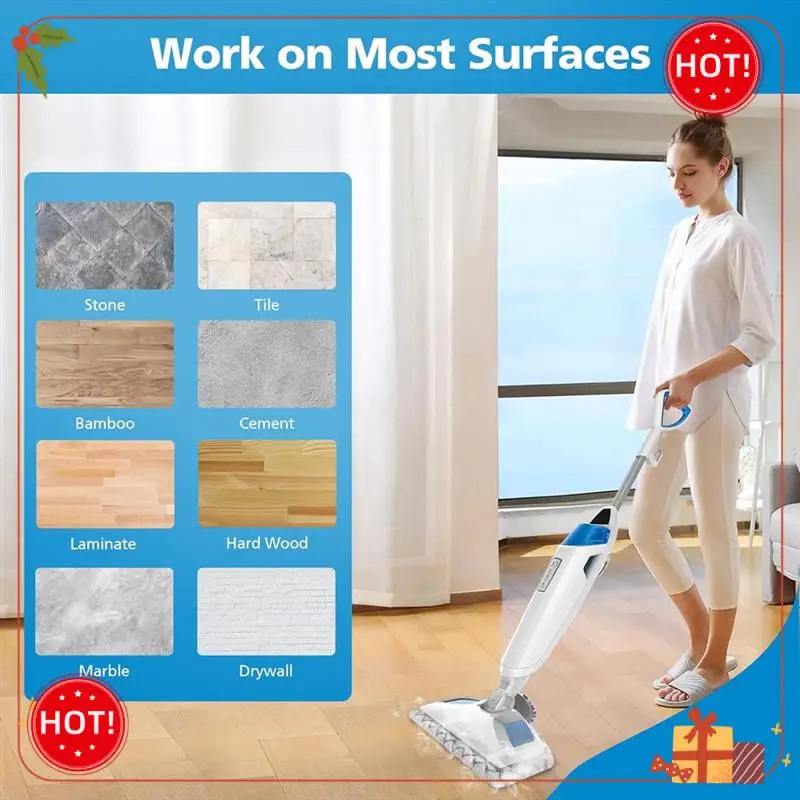 

ABLE-Steam Mop Pads For 1940 1806 1544 1440 2075A 2685A 1940W,19404 Series Replacement Part 5938 203-2633
