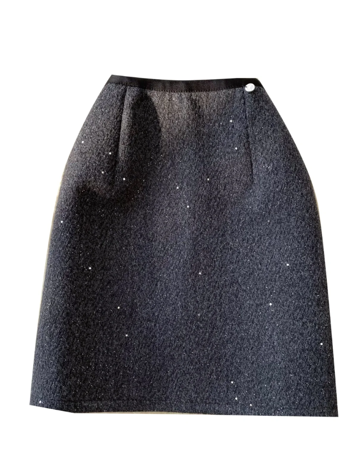 Jupe grise Vintage des années 90 pour femmes, Mini jupe esthétique Harajuku Y2k, taille haute, ligne a, jupes en laine, vêtements à la mode des années 2000, automne