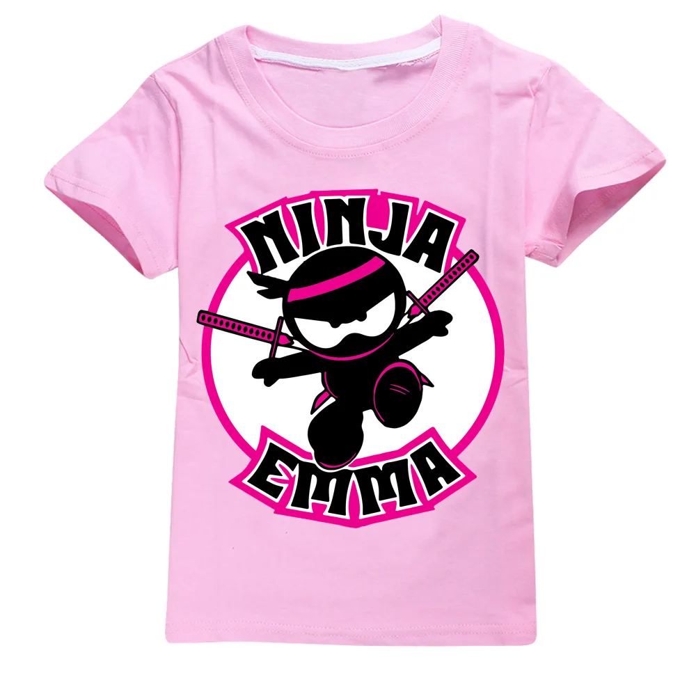 Boys Clothes 2024 New NINJA KIDZ Cartoon T-shirt Kids For Girls Summer Funny Short Sleeved Children's Wear Baby Clothes T shirts