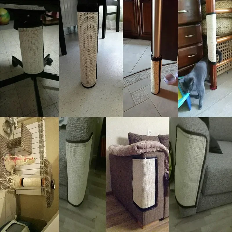 New Cat Scraper Pad Sisal Cat Training Scratch Pad Table Leg Scratcher Furniture Protection Mat Sofa Protector Scratch Carpet