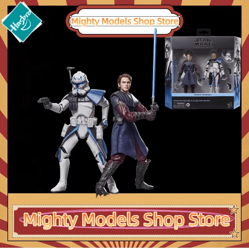 

In Stock Hasbro Star Wars 6 Inch EP3 Anakin Captain Rex Set Articulated Action Figures Collectible Toys for Boys Gift garage kit