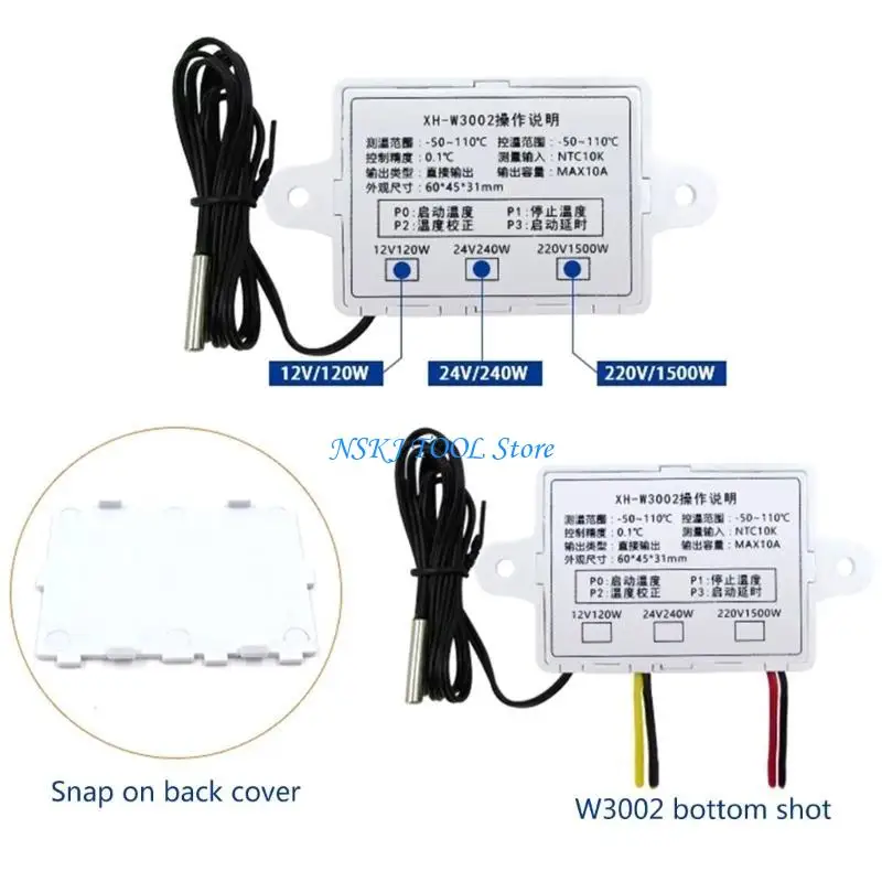 L8RC Digital Pengontrol Mode Pemanasan & Pendinginan Outlet Termostat 2-Tahap Untuk Kulkas Freezer Dada