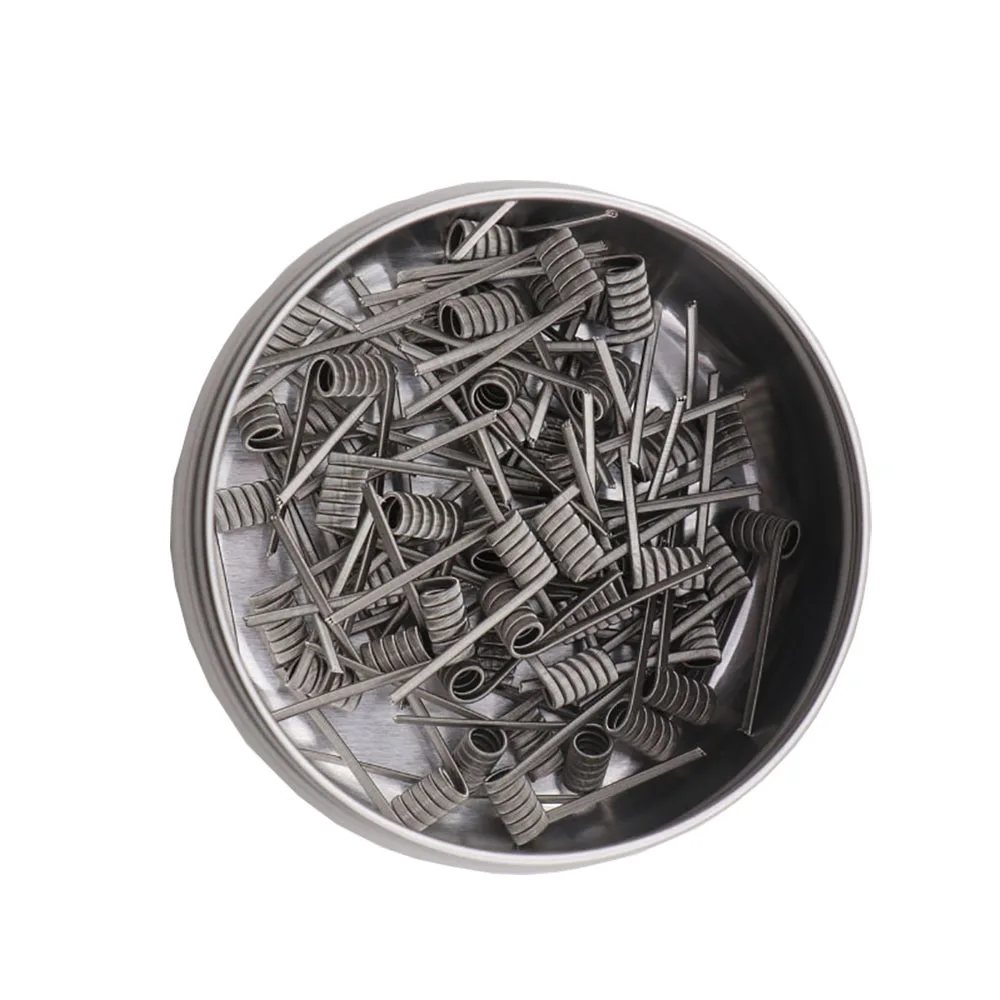 

100PCS NI80 mtl Prebuilt Coils Premade CoilAtomizer Mod Heating Wire Dual Core Three Core Four Core Fancy Heating Wire