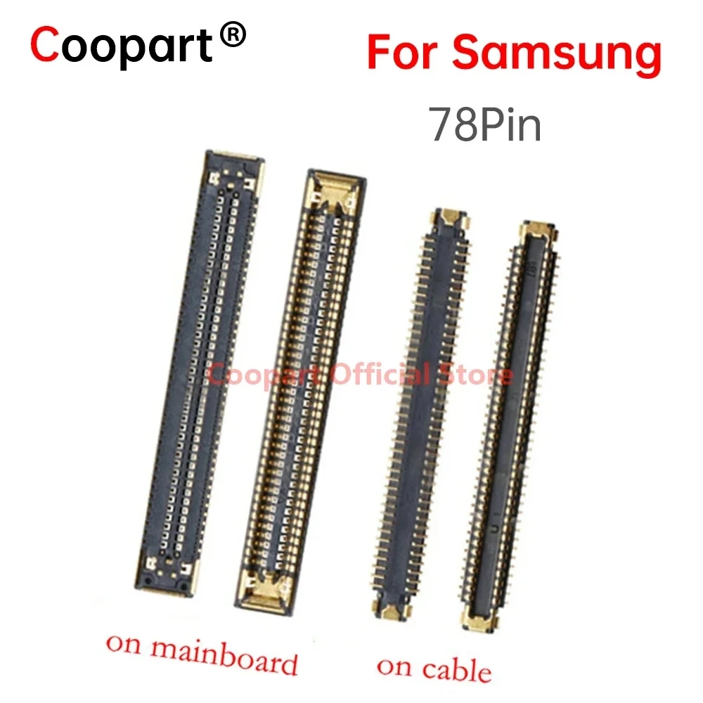 Coopart For Samsung Galaxy A02 A32 A42 A52 A52S A72 A82 A33 A53 A73 A12 M12 A22 5G LCD Display Screen FPC Connector Plug