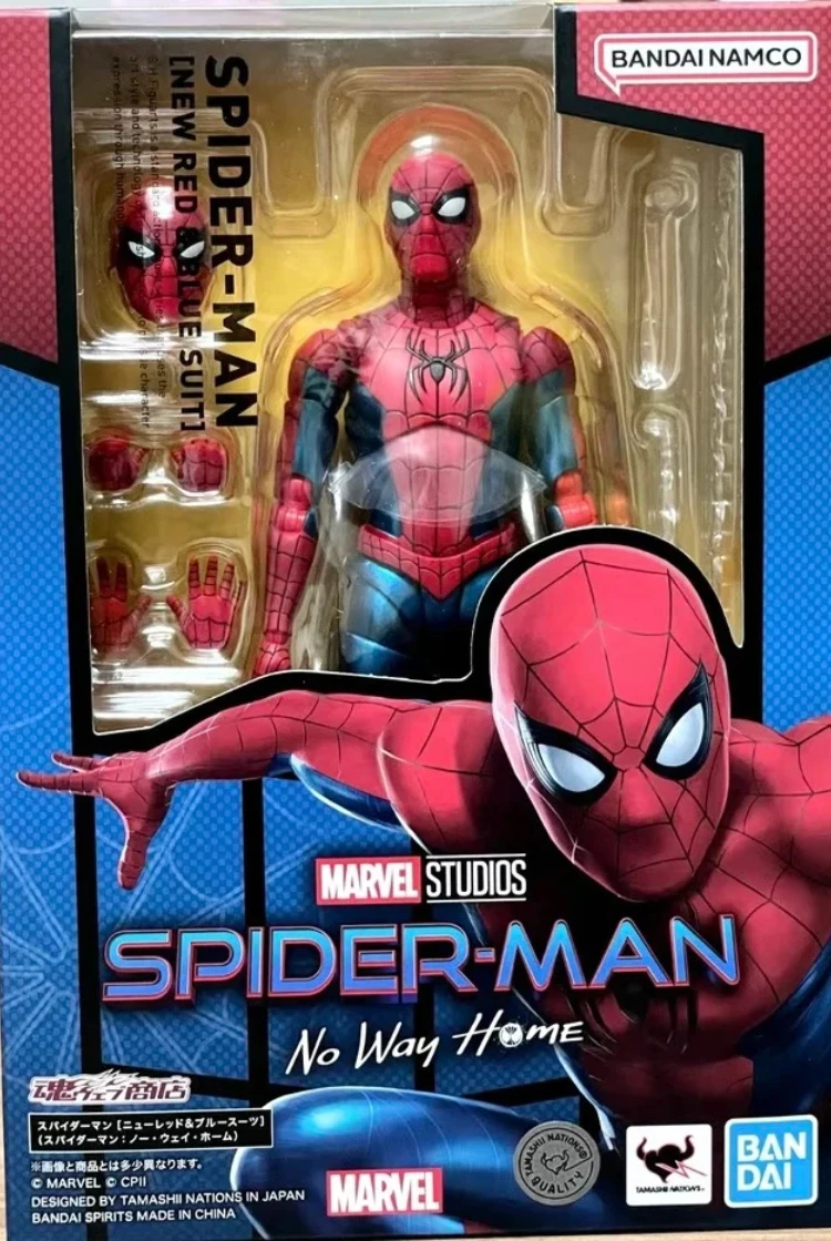 

In Stock Bandai SHF Spider-Man: No Way Home Peter Parker Original Genuine Anime Figure Model Toys Action Figures Collection Doll