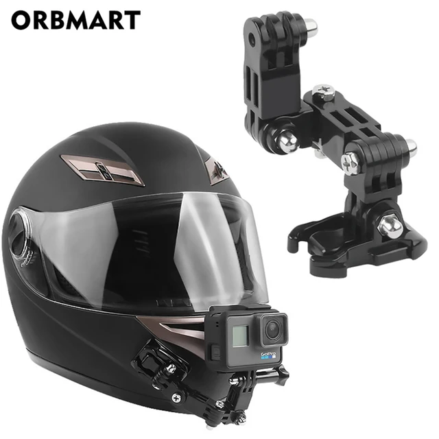 Regulowany uchwyt podbródkowy na kask, zakrzywiony boczny uchwyt samoprzylepny do kamery GoPro Hero 13 12 1110 9 8 DJI OSMO SJCAM Akcesoria do kamery akcji
