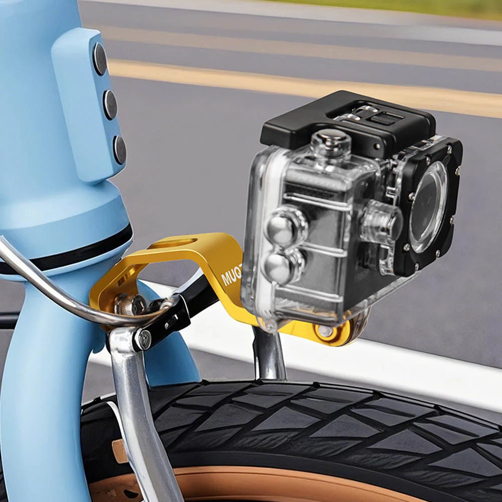 حامل المصباح الأمامي للدراجة من سبائك الألومنيوم قابل للطي لشوكة الدراجة قابل للتعديل للدراجة الهوائية لدراجة Brompton القابلة للطي #3