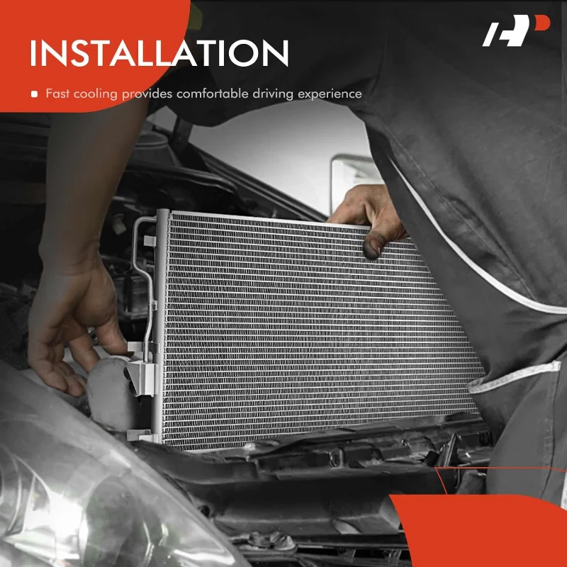 Condensatore A/C per climatizzazione A-Premium compatibile con A3, TT, TTS, RS Quattro e Jetta 2005-2010