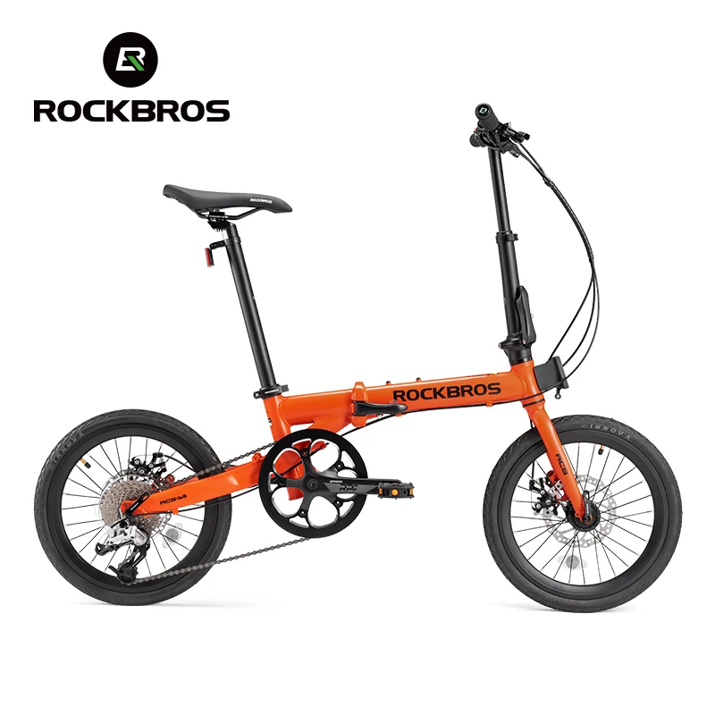 ROCKBROS 16 Inches Folding Bike with SRAM X4/X5 Aluminium Alloy Frame Folding Bike Adjustable 9-Speed 11-32T Cassette Bicycle