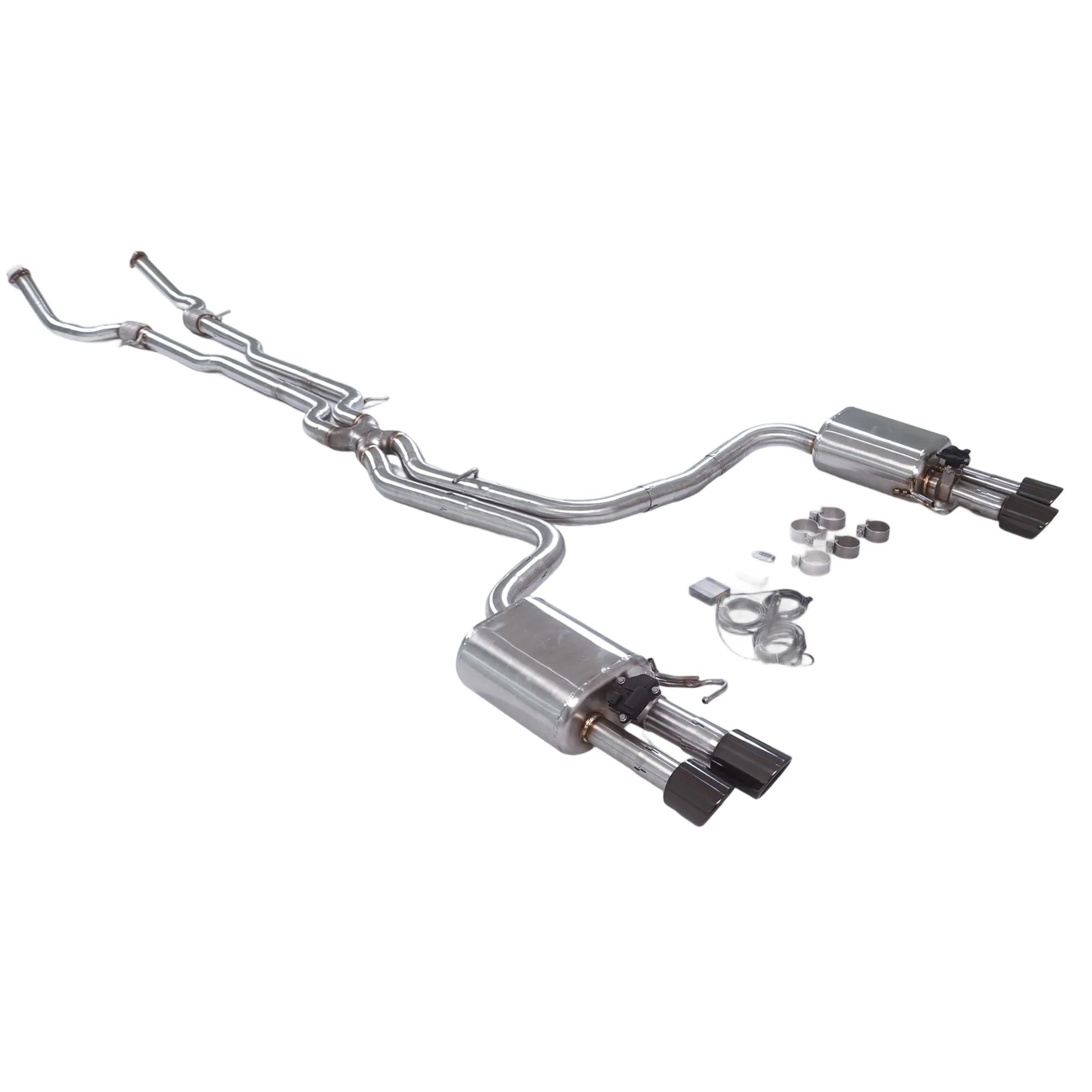 For Suitable 2013 Audi S8 D4 4.0L Front Tube + X Valvetronic 304SUS Drawing High Permance Car Exhaust