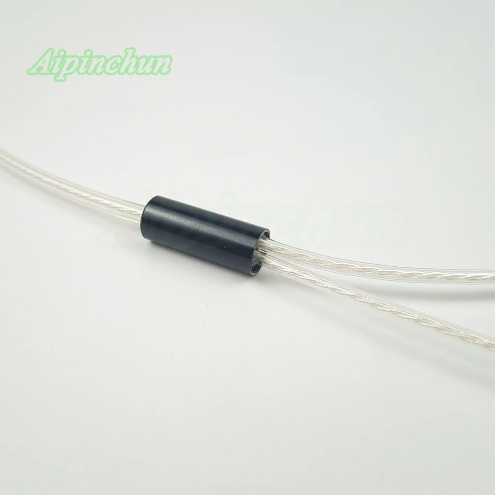 DIY 이어폰 케이블 L 벤딩 잭 플러그, 5N OFC 와이어 코어 실버 도금 수리 교체 헤드폰