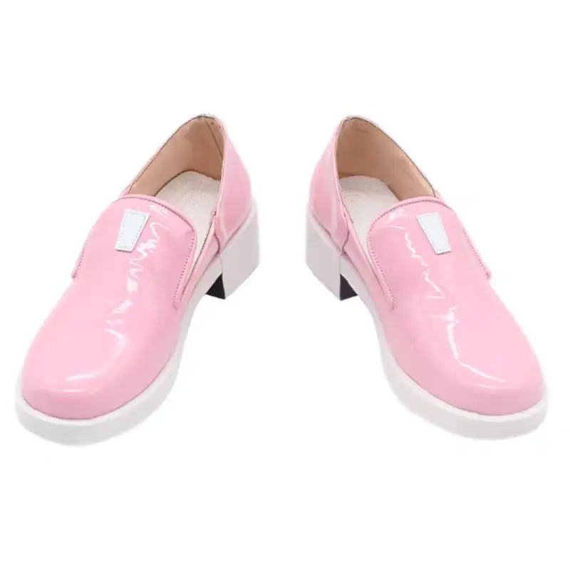 bottes-de-cosplay-roses-en-cuir-pu-chaussures-de-fete-d'halloween-chaussures-mikku