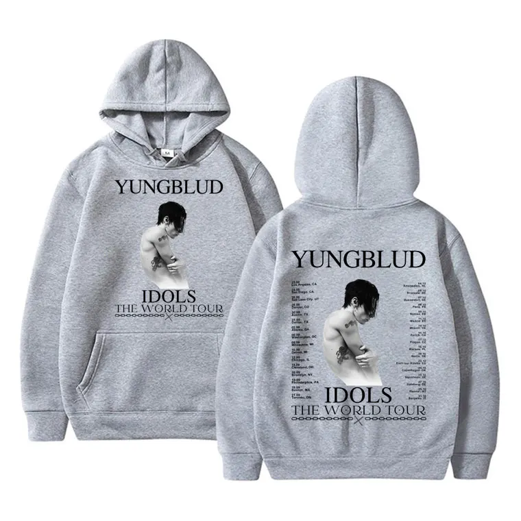 Limited Rocker Yungblud IDOLS The World Tour 2025 hooded men Hip Hop casual long-sleeved hoodie hoodie