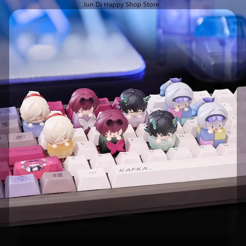 

Honkai: Star Rail, колпачки для ключей на кончиках пальцев, серия miHoYo, модель слепых коробок, коллекция мультфильмов, украшение для дома, подарок-сюрприз, в наличии