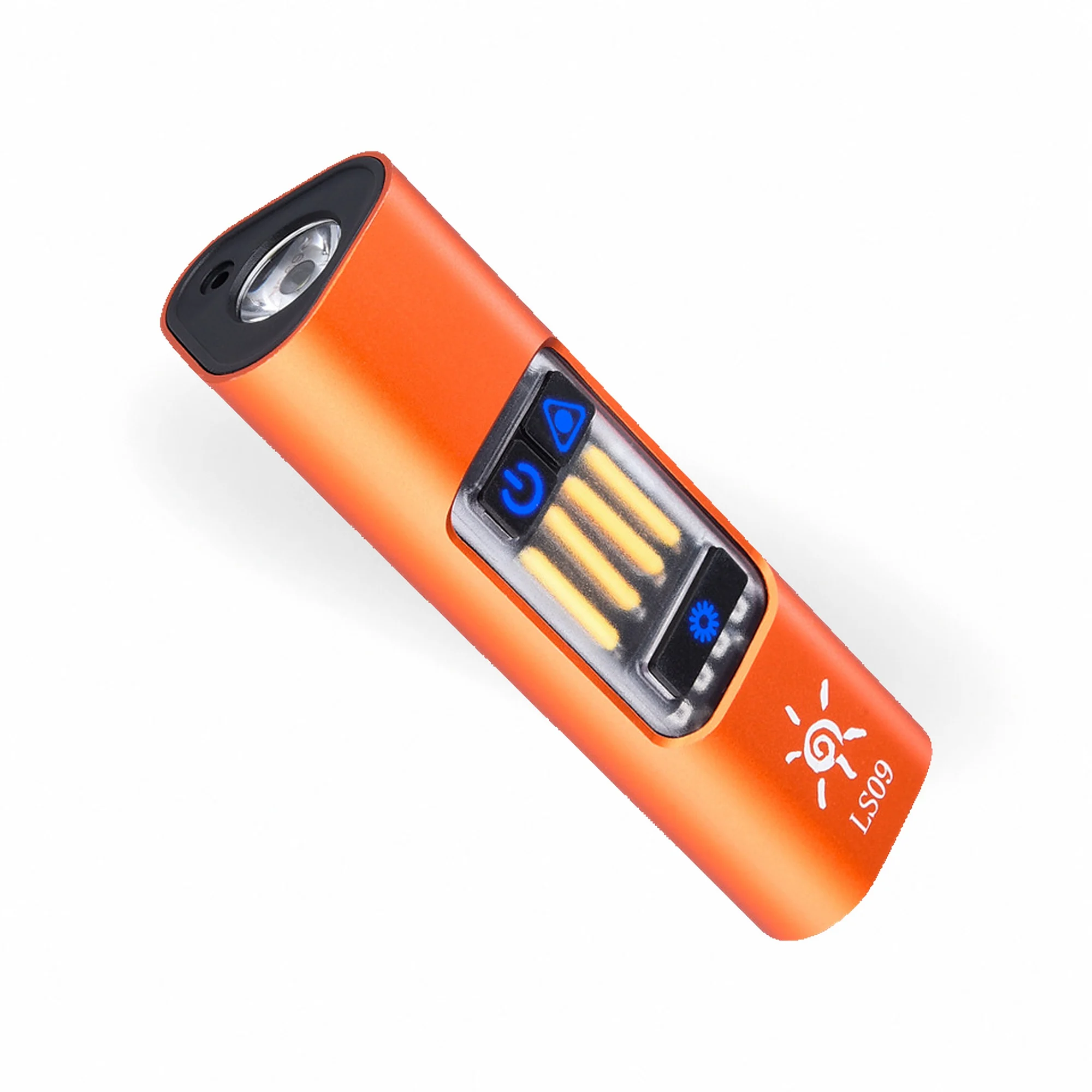 300LM Rechargeable Magnetic Work Light with COB Side Light, USB-C EDC Inspection Flashlight with Metal Hook and 1800mAh Battery for Mechanic Repair