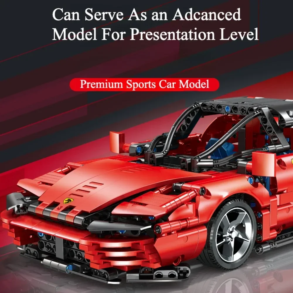 SP3 Supercar รุ่นการวิเคราะห์ Building Block รุ่นกีฬารถอิฐของเล่นเดสก์ท็อปเครื่องประดับสําหรับชายหญิงเด็กของขวัญวันเกิด