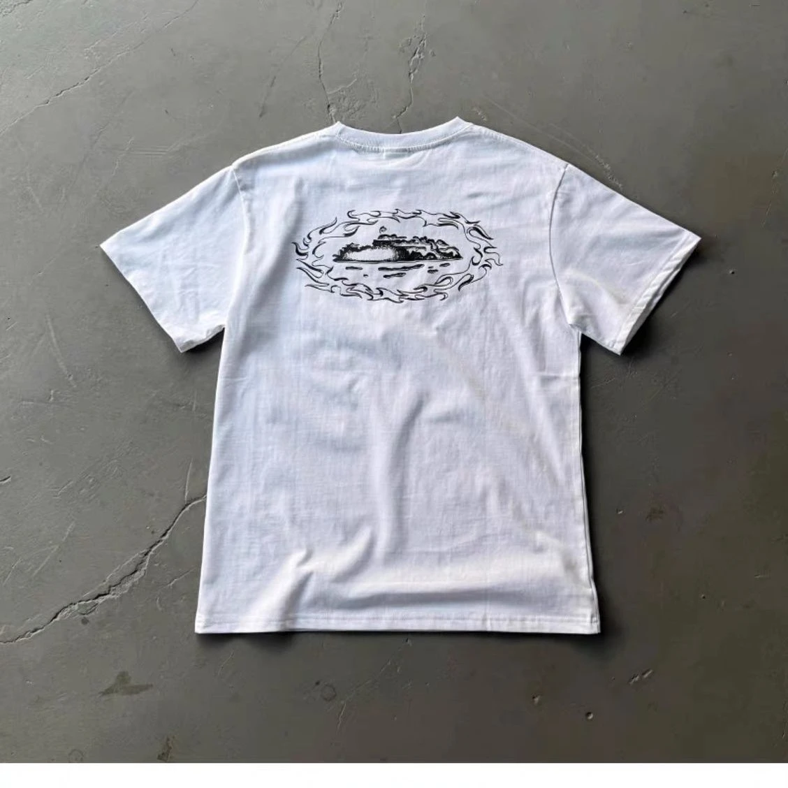 تي شيرت الهيب هوب البريطاني للشارع تي شيرت الكاتراز À Manches Courtes Imprimé تي شيرت Tendance Estivale Pour Hommes En Pur Coton #2