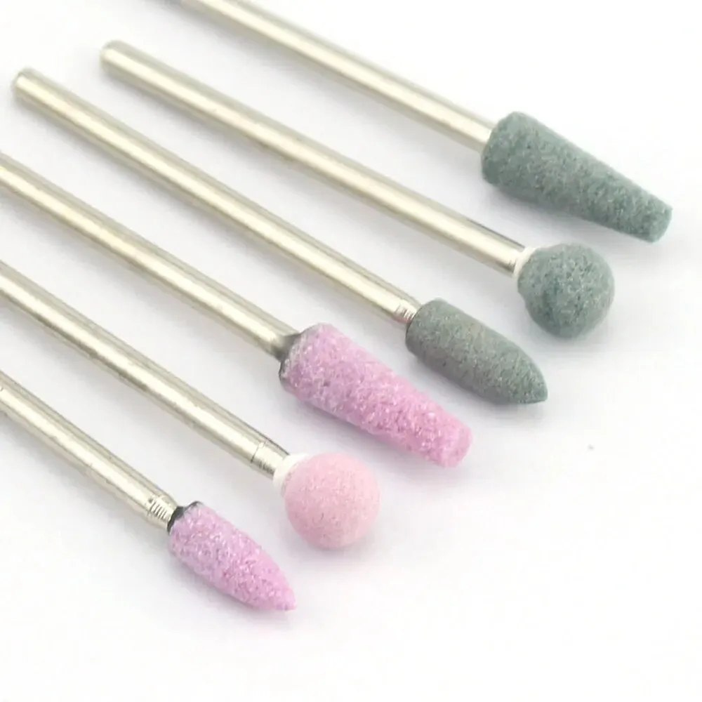 Jeu de forets à ongles, 6 pièces, limes de manucure électriques en pierre, outils de nettoyage des cuticules, bavures, pédicure, enlever les accessoires de Gel