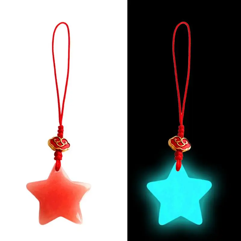 Star Phone Charm Unique Glow-in-the-dark Phone Pendant Small Star Mobile Phone Chain Decoration Pendant Keychain Bag Accessory