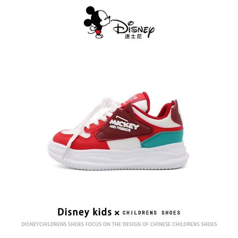 Mickey Mouse Sport Shoes Kids Board Shoes Disney Children Tennis Shoes New Boys Casual Sneakers Mickey Sport Shoes Size 26-37