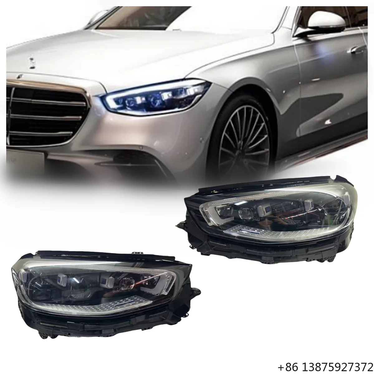 

Для S-Class W223: Новая система освещения LED Meteor Shower для S500, фары с цветовой температурой 6000K
