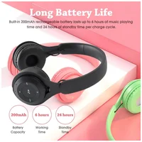 Y08 casque sans fil Bluetooth casque Macaron bandeau stéréo casque de jeu avec micro Gamer fille cadeau pour tablette Mobile 2
