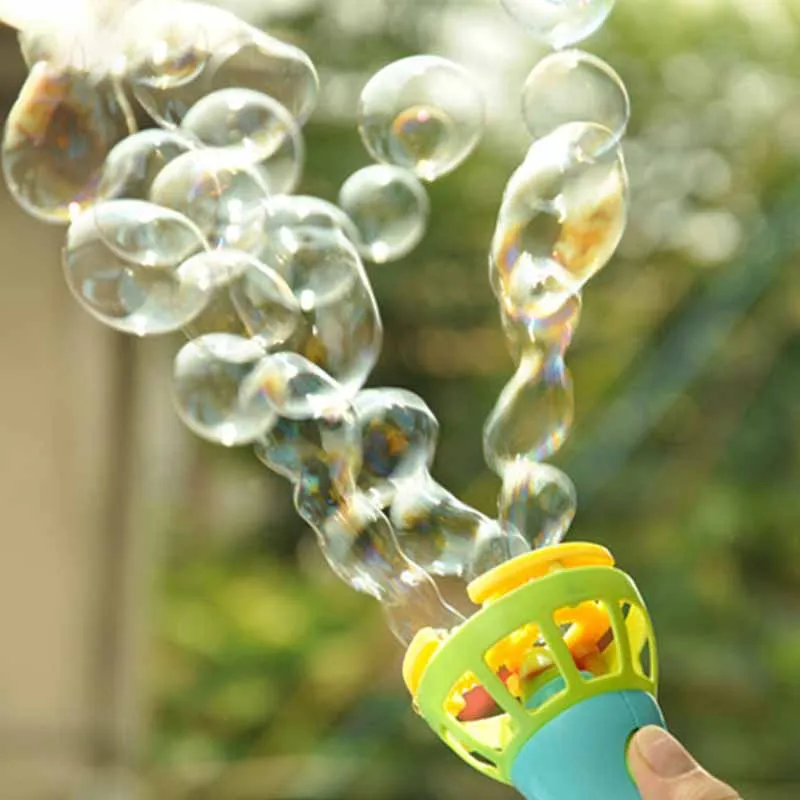 

Children's Handheld Electric Fan Bubble Machine Toys Parent-child Interaction Outdoor Bubble Blowing Toys Creative Fun Gifts