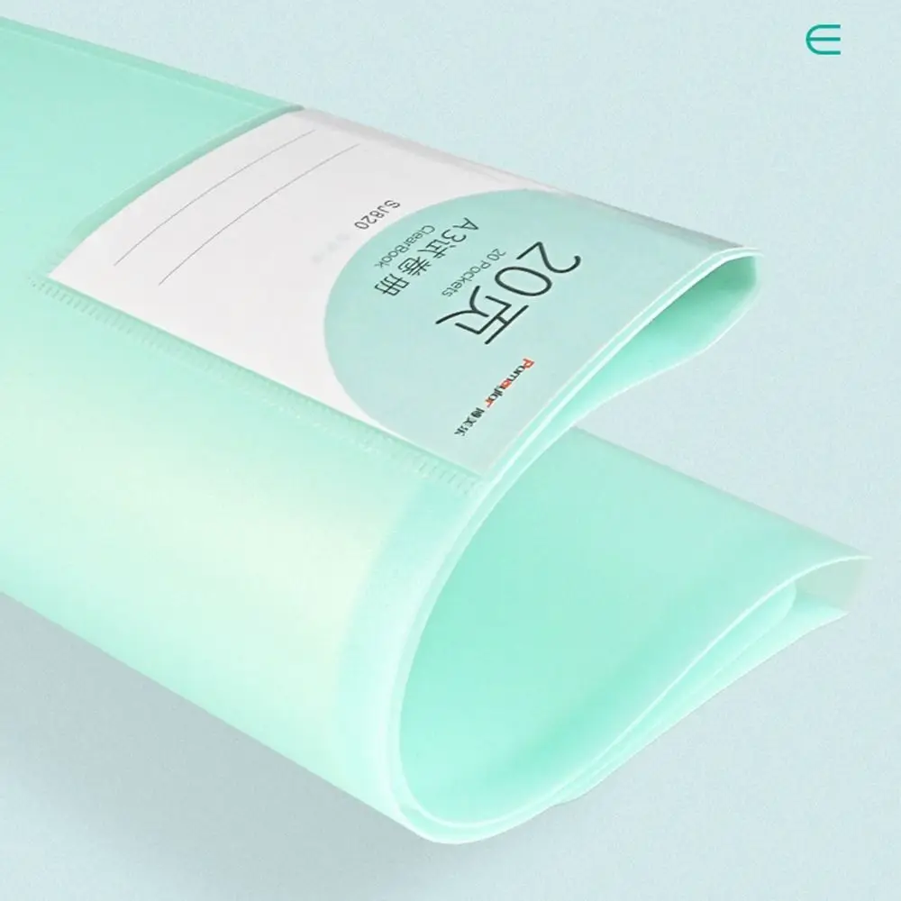New A3 Test Paper Folder Transparent Insert Students Paper Storage Booklet Exam Folder Folded Folders