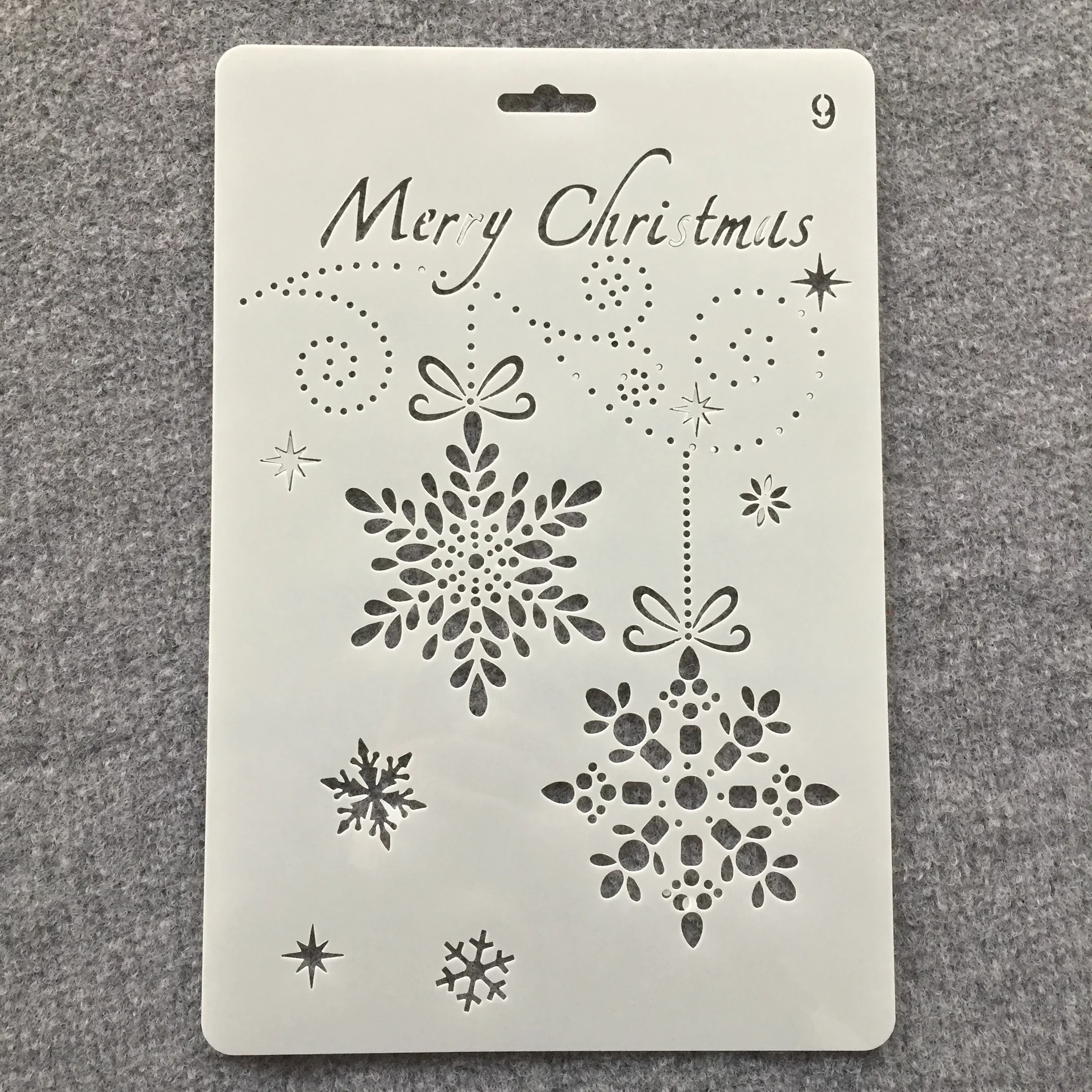26cm Christmas Pine Tree Deer Bell Santa DIY Layering Stencils Wall Painting Scrapbooking Stamping Embossing Decorative Template