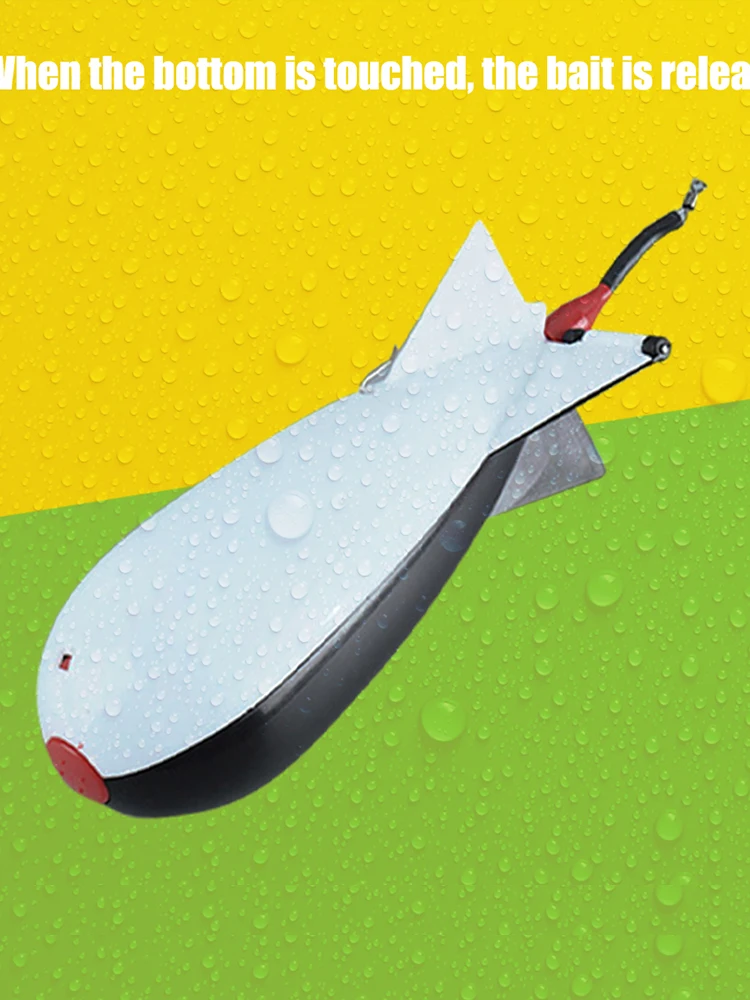 Karpfenangeln Raketen Feeder Float Throw Bait Lure Holder Container Angelausrüstung