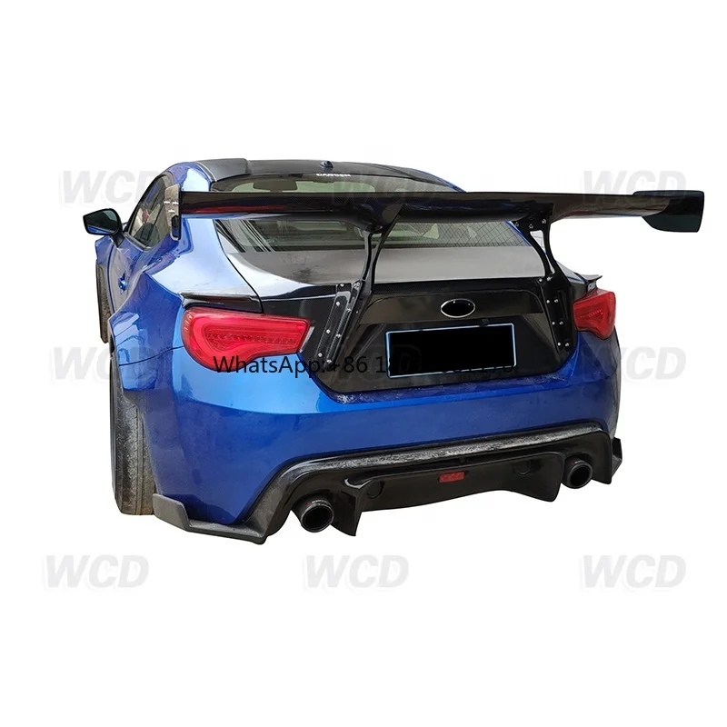 Sayap belakang serat karbon, Bodykit Spoiler sayap belakang karbon untuk BRZ GT86 FRS Rocket Bunny V1