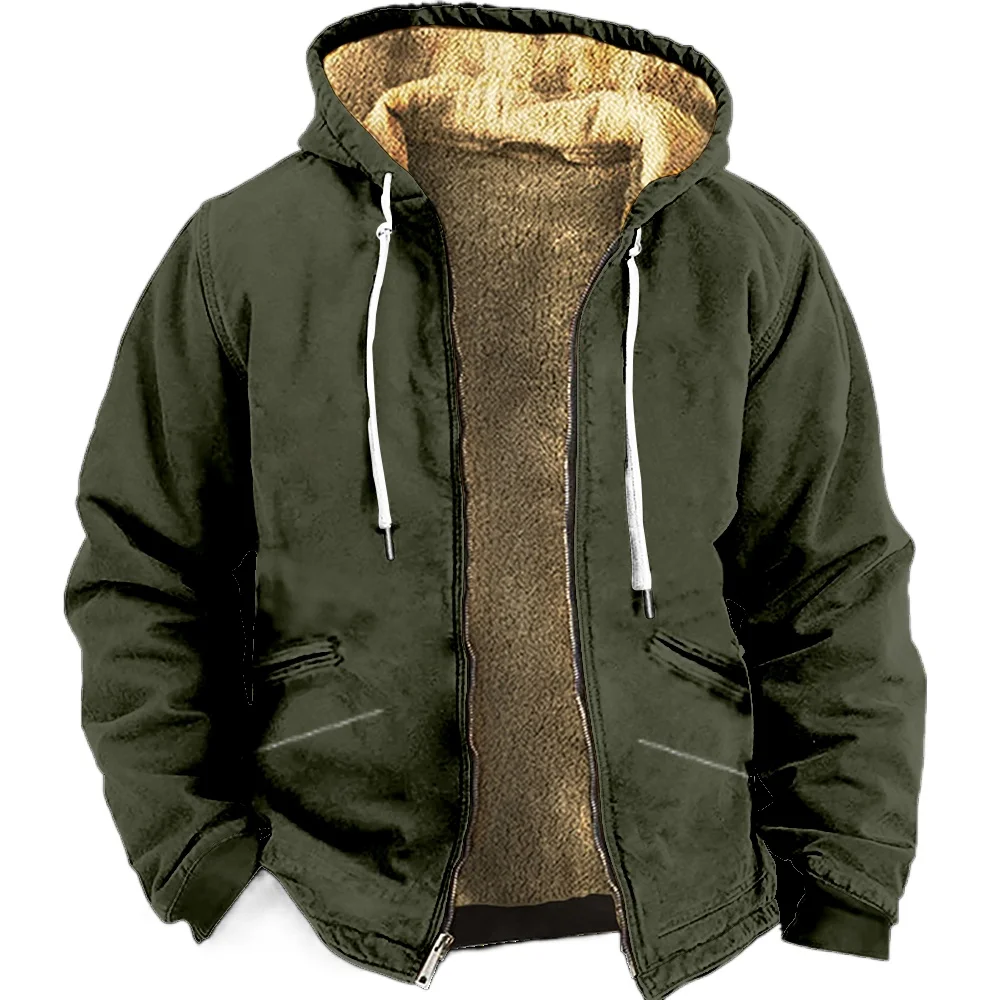 

Zipper Hoodies for Men Casual Different Color Winter Clothing Long Sleeve Sweatshirt Casual Hooded Jacket Outerwear