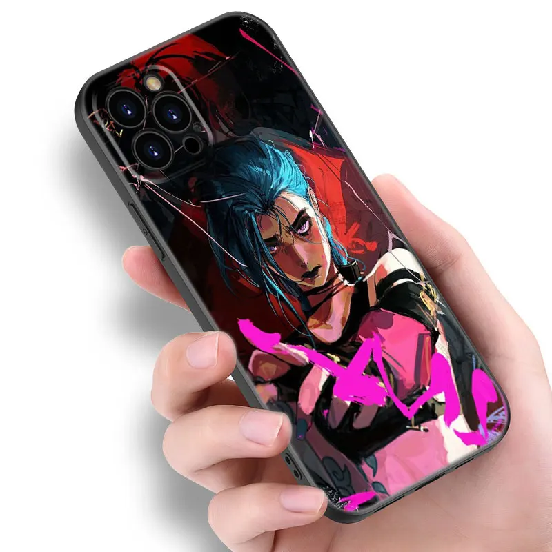 League Of Legends Game Phone Case For Apple iPhone 12 13 Mini 11 14 15 Pro Max 7 8 Plus X XR XS SE 2020 2022 Black Silicone Case