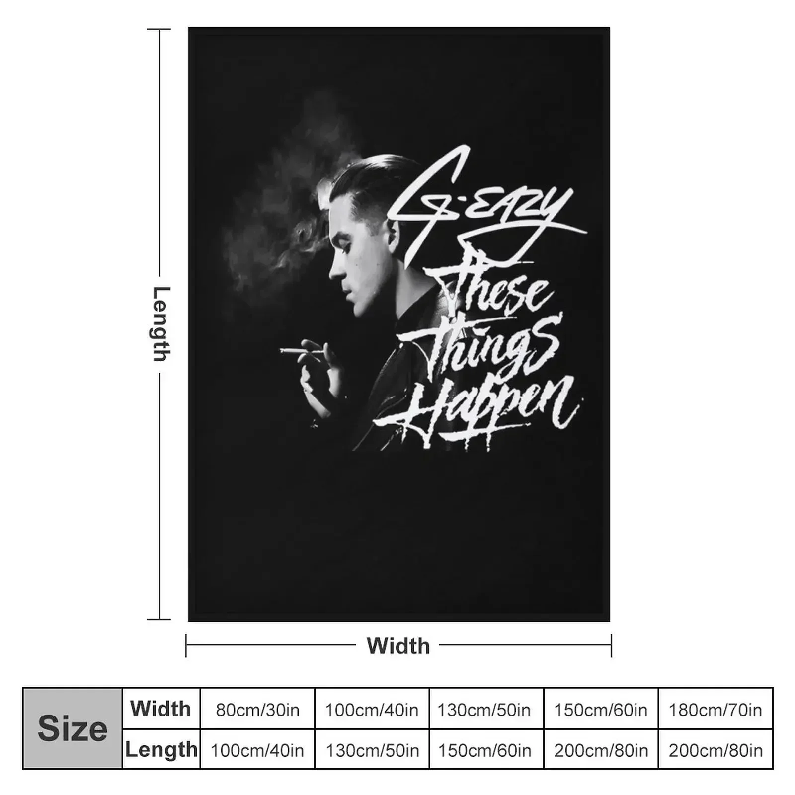 hapen in the dark smoke Throw Blanket Luxury St Flannel Fabric anime Blankets For Bed Decoratives Sofa Throw Blankets