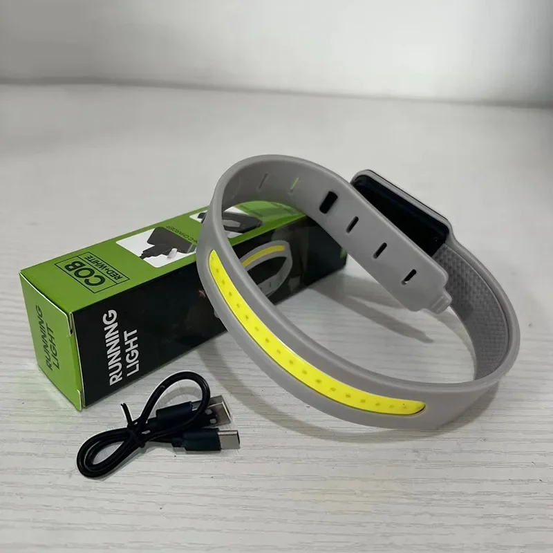 Ultralight COB Running Light Type-charging Bracelet Waterproof And Sweat Resistant Lightweight Protable Warning Light