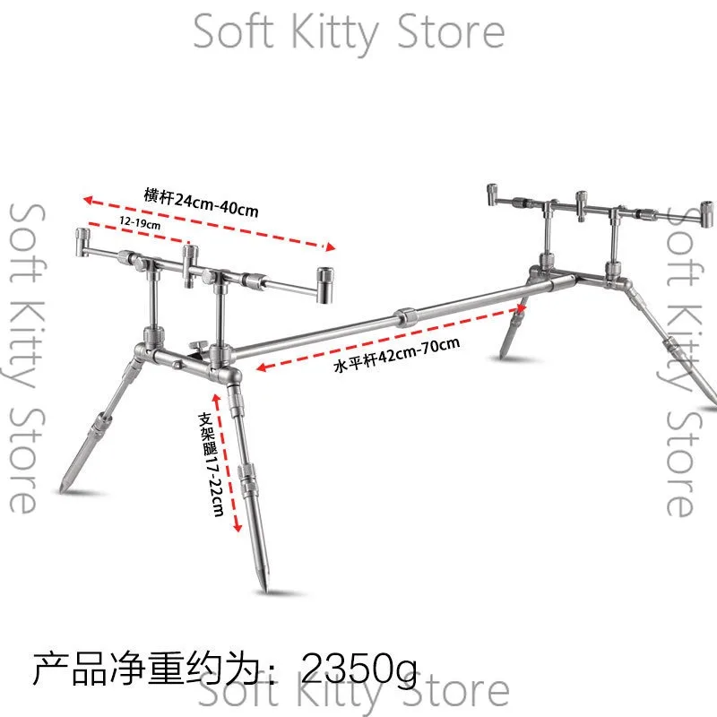 RP816 stainless steel warehouse fishing bracket fast folding three-head European throwing rod sea rod folding bracket
