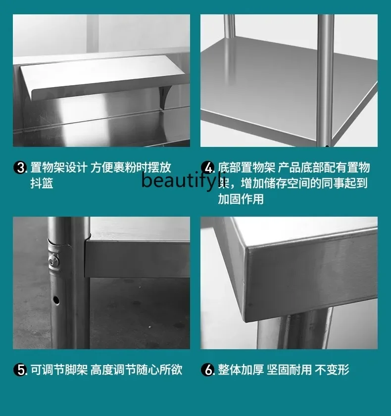 A06 comercial engrossado grande superfície de embalagem bancada de aço inoxidável equipamento de máquina de marinar frango frito